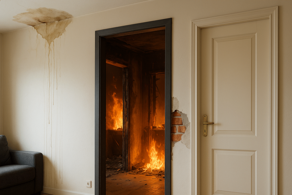 Cómo reclamar daños si un vecino causa filtraciones, incendios o desperfectos en tu hogar